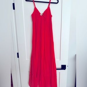 Red Entro Maxi Dress